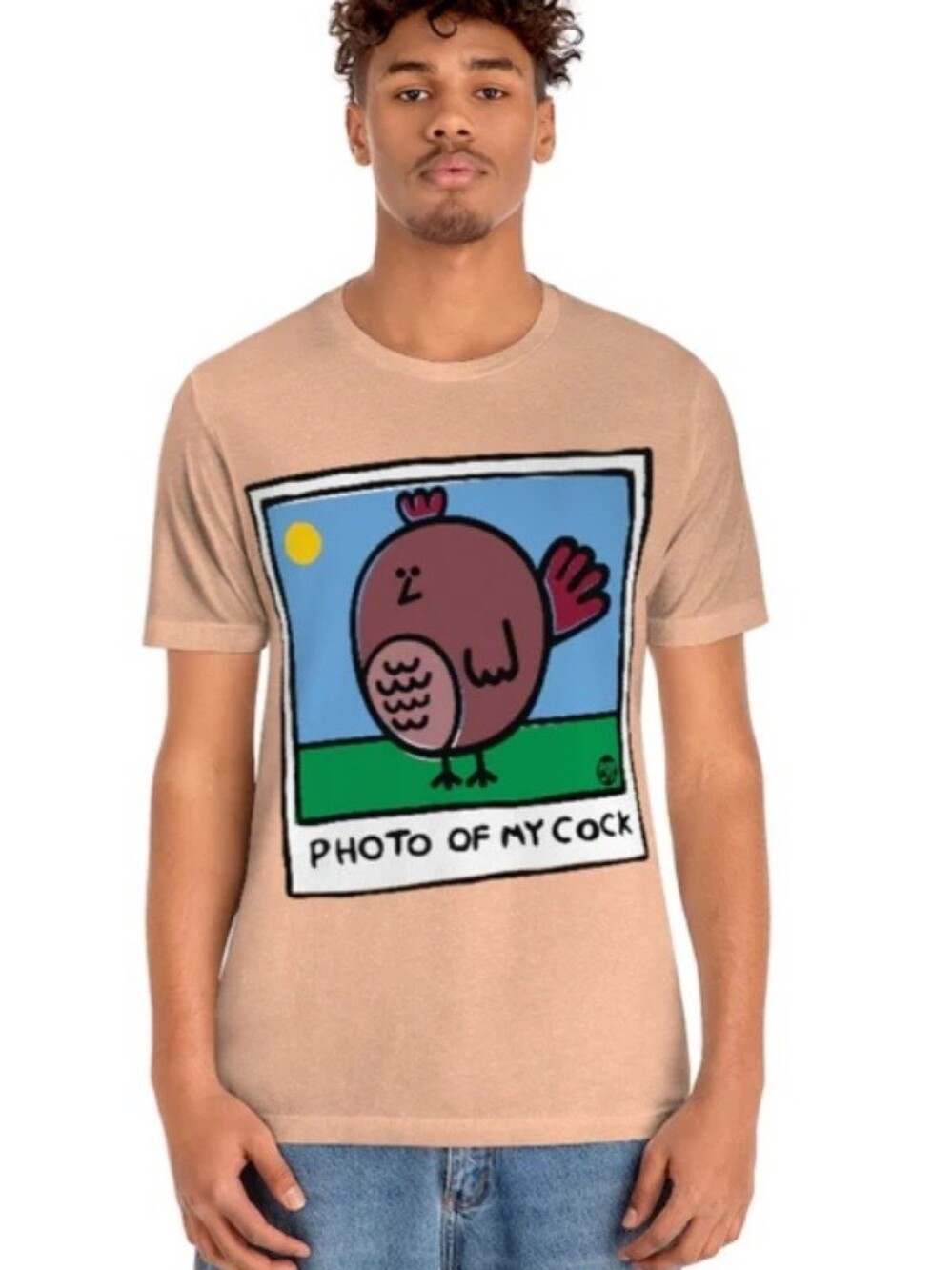 Men's Gray Graphic T-Shirt